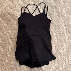 Ivivva Black Criss-Cross Strap Tank Top